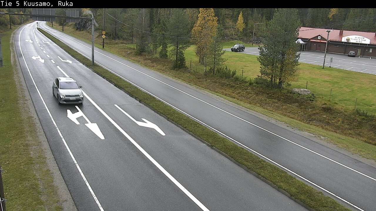 Weather Camera Image Väg 5 Kuusamo, Ruka, Kuusamo, Pohjois-Pohjanmaa