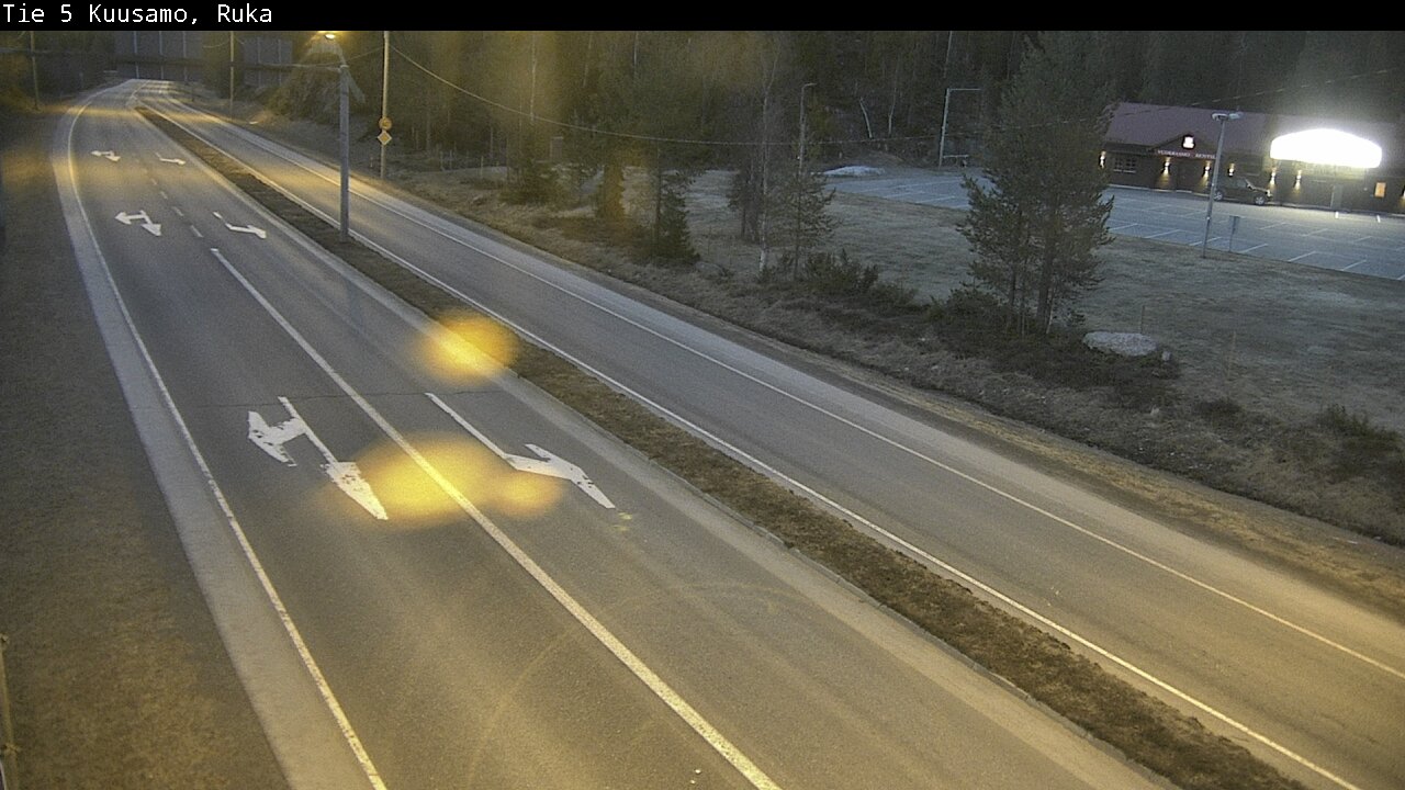 Weather Camera Image Väg 5 Kuusamo, Ruka, Kuusamo, Pohjois-Pohjanmaa