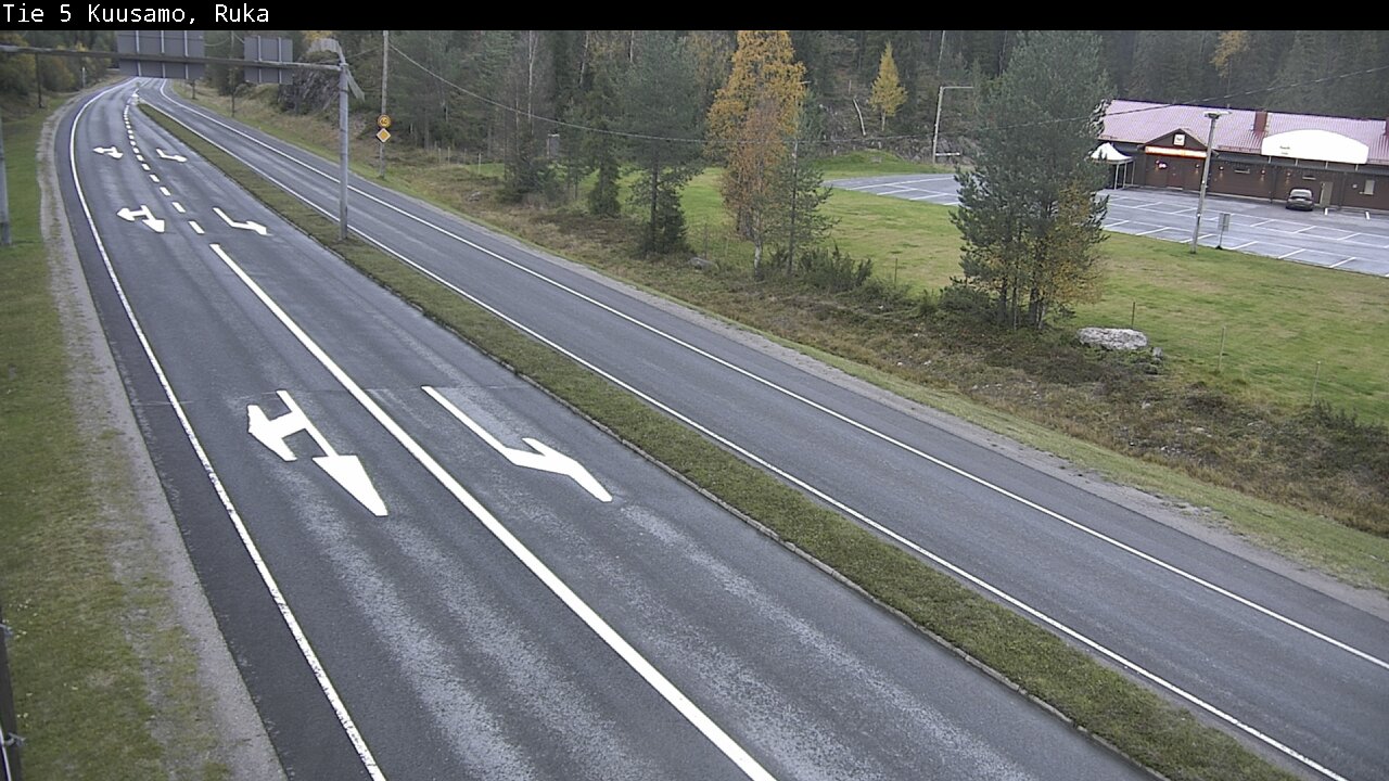 Weather Camera Image Väg 5 Kuusamo, Ruka, Kuusamo, Pohjois-Pohjanmaa