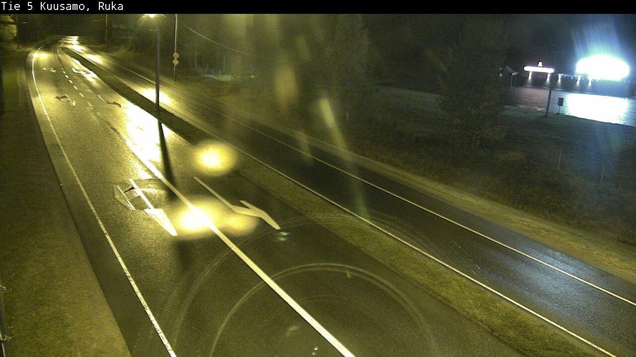 Weather Camera Image Väg 5 Kuusamo, Ruka, Kuusamo, Pohjois-Pohjanmaa