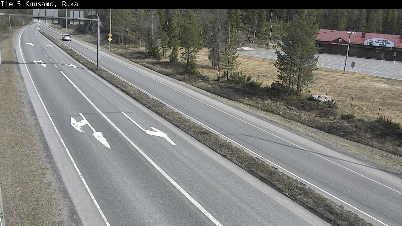 Weather Camera Image Väg 5 Kuusamo, Ruka, Kuusamo, Pohjois-Pohjanmaa