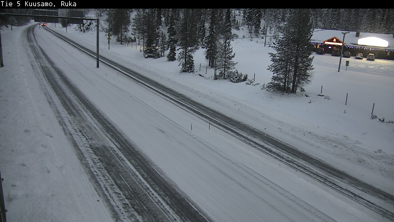 Weather Camera Image Väg 5 Kuusamo, Ruka, Kuusamo, Pohjois-Pohjanmaa