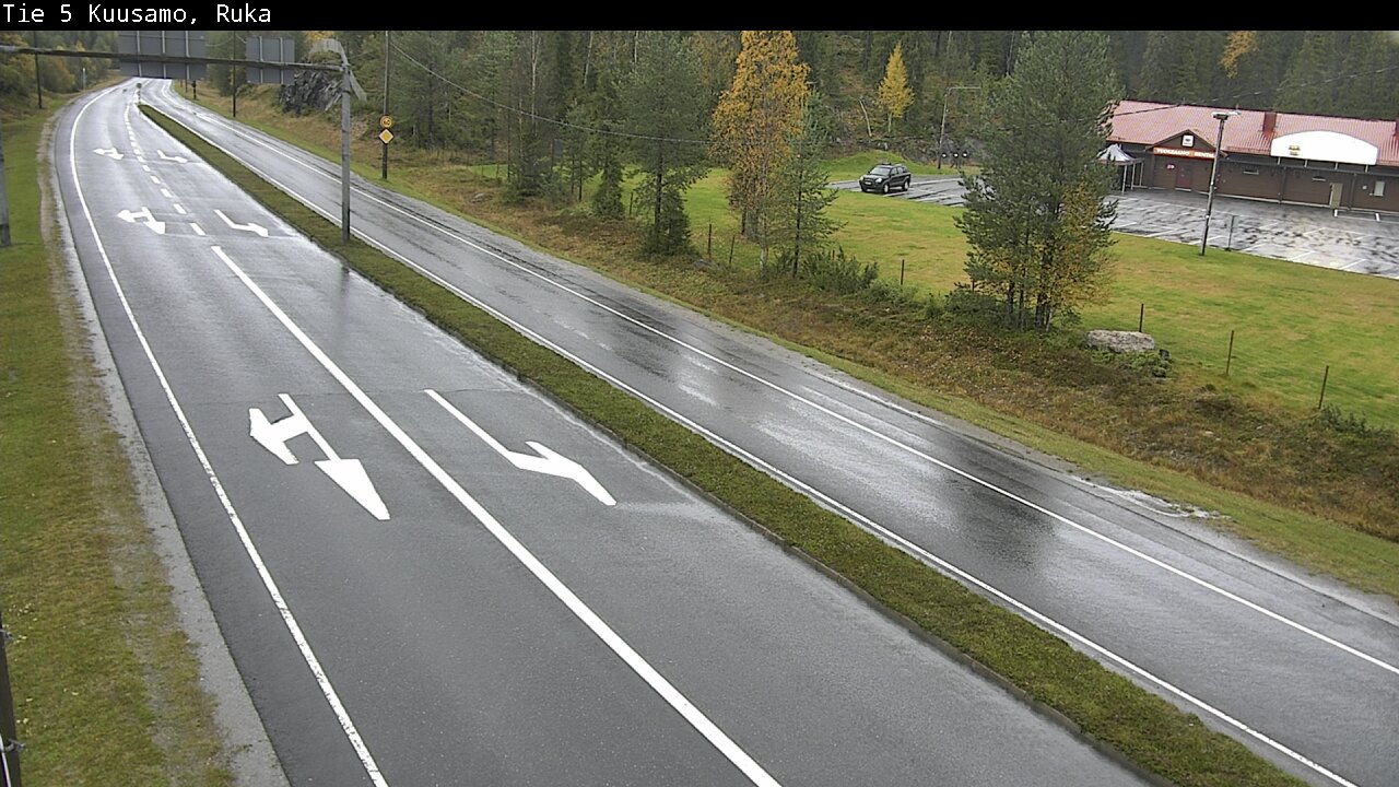 Weather Camera Image Väg 5 Kuusamo, Ruka, Kuusamo, Pohjois-Pohjanmaa