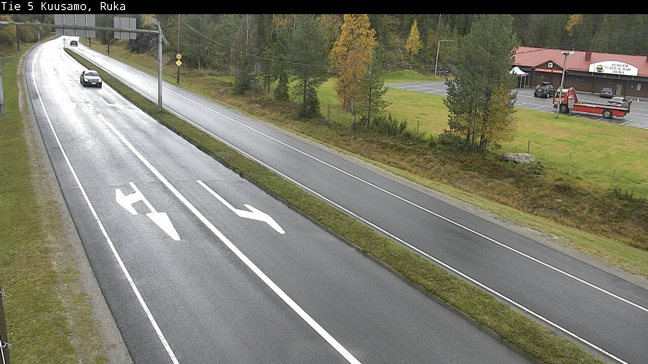 Weather Camera Image Väg 5 Kuusamo, Ruka, Kuusamo, Pohjois-Pohjanmaa