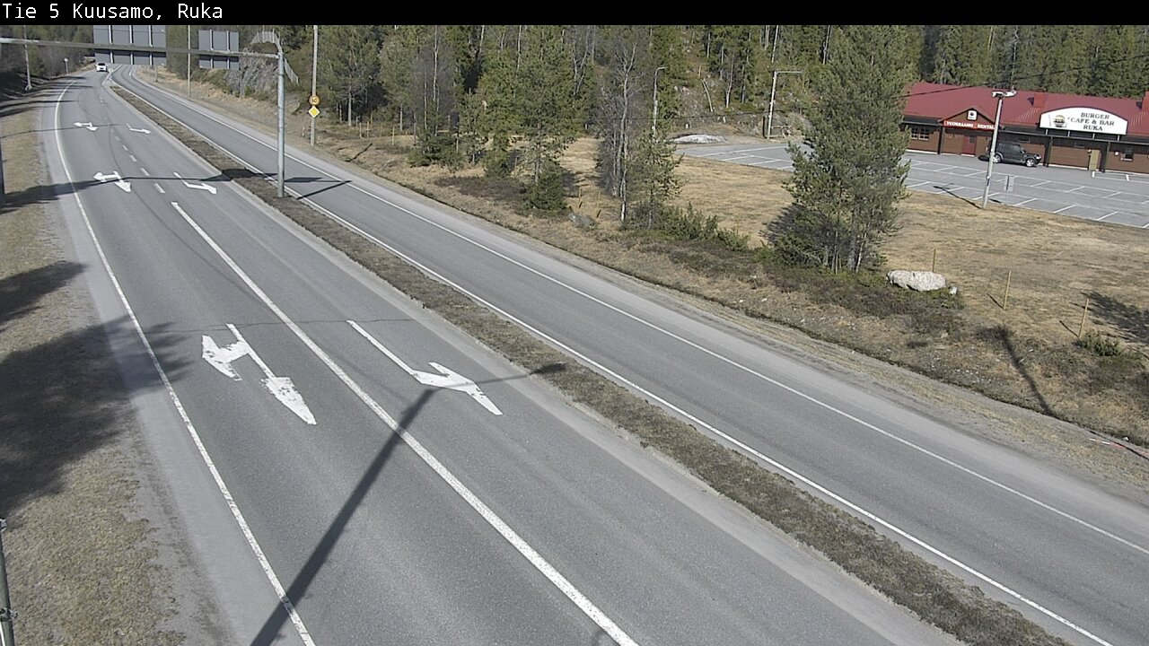 Weather Camera Image Väg 5 Kuusamo, Ruka, Kuusamo, Pohjois-Pohjanmaa