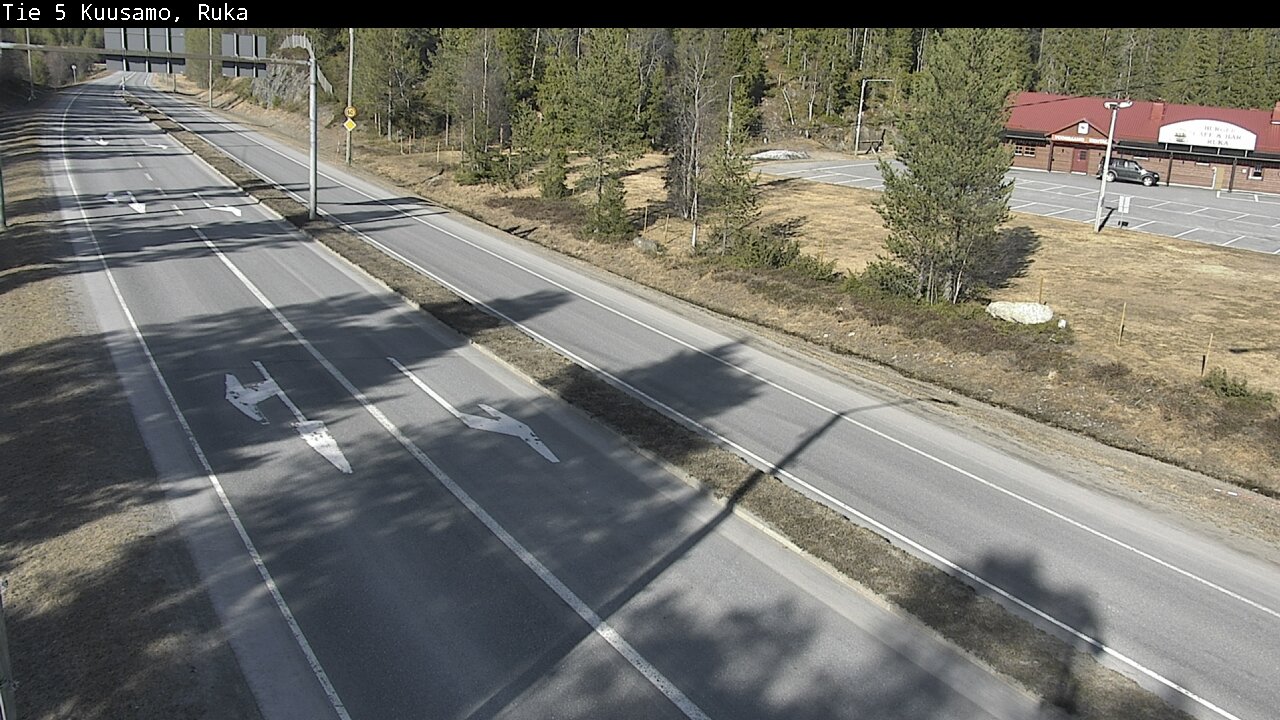 Weather Camera Image Väg 5 Kuusamo, Ruka, Kuusamo, Pohjois-Pohjanmaa