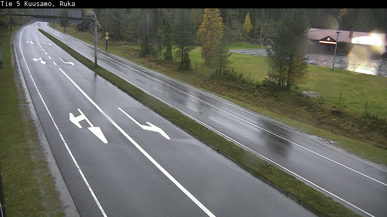 Weather Camera Image Väg 5 Kuusamo, Ruka, Kuusamo, Pohjois-Pohjanmaa