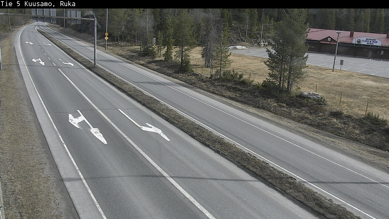 Weather Camera Image Väg 5 Kuusamo, Ruka, Kuusamo, Pohjois-Pohjanmaa