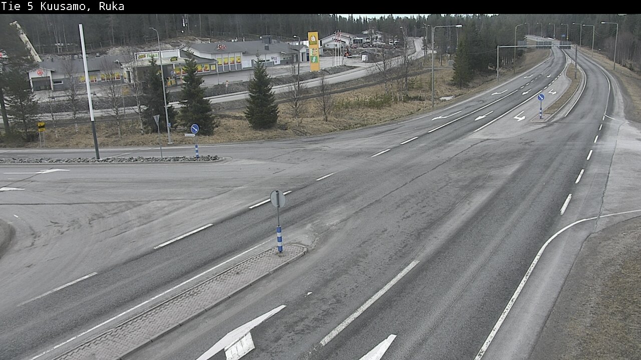 Weather Camera Image Väg 5 Kuusamo, Ruka, Kuusamo, Pohjois-Pohjanmaa