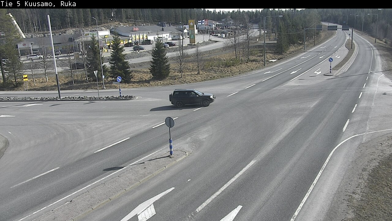 Weather Camera Image Väg 5 Kuusamo, Ruka, Kuusamo, Pohjois-Pohjanmaa
