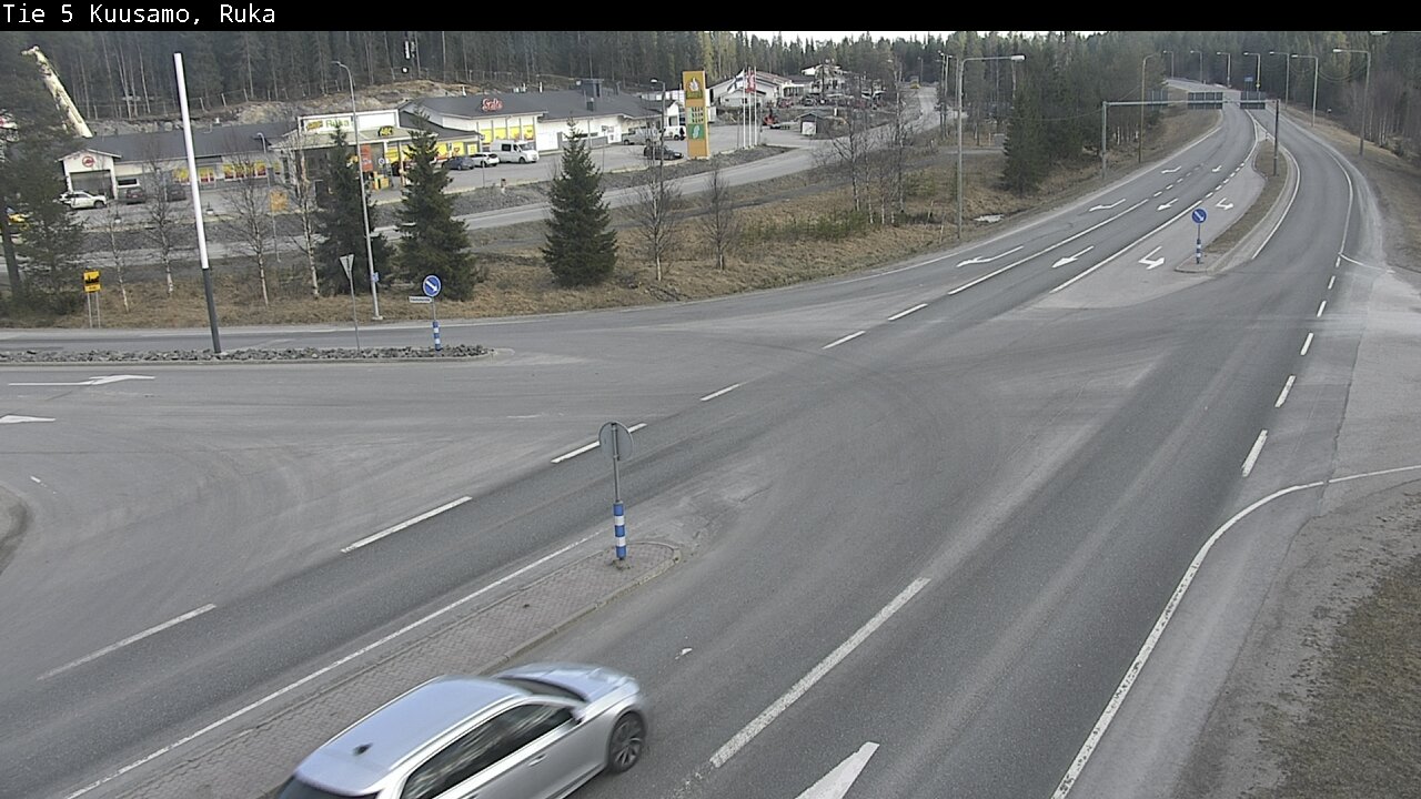 Weather Camera Image Väg 5 Kuusamo, Ruka, Kuusamo, Pohjois-Pohjanmaa