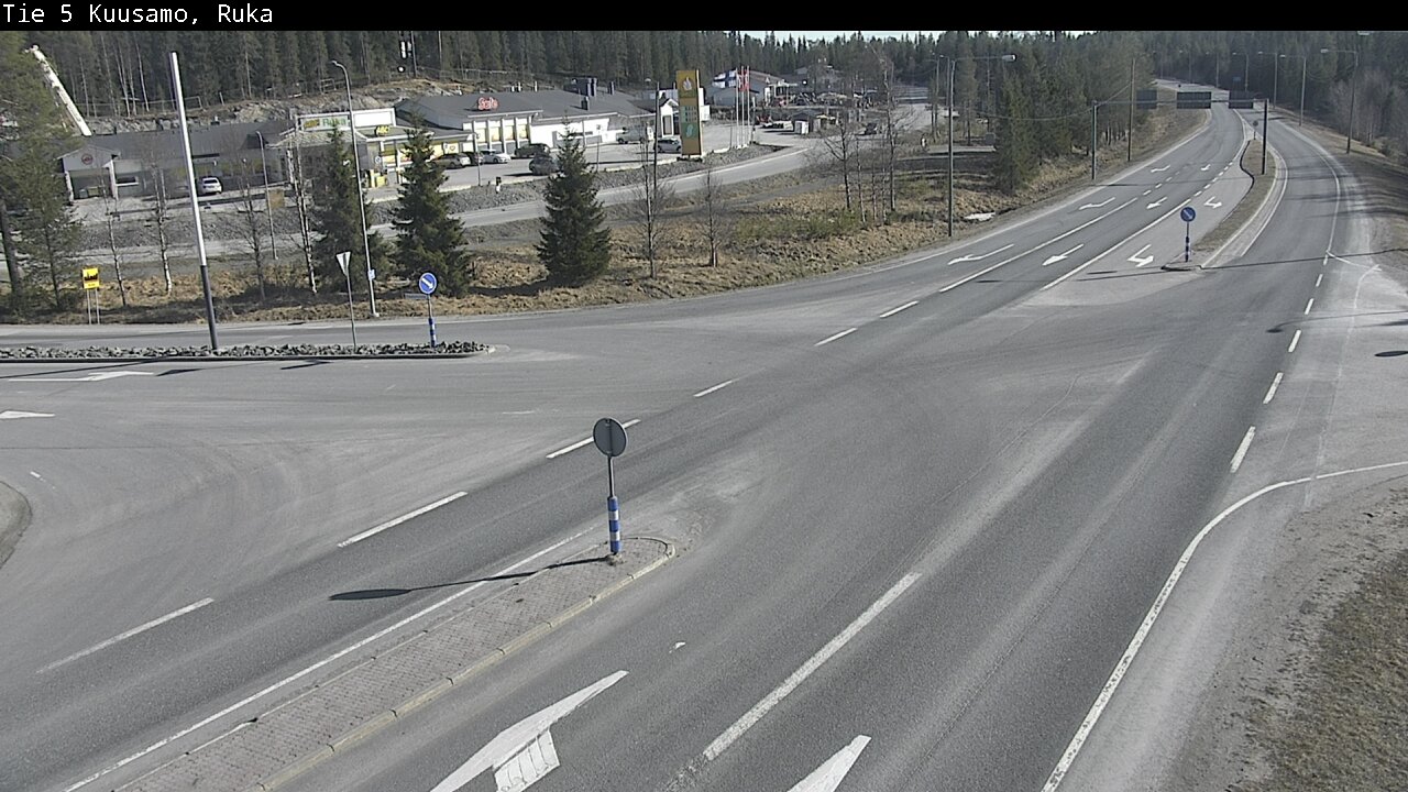 Weather Camera Image Väg 5 Kuusamo, Ruka, Kuusamo, Pohjois-Pohjanmaa