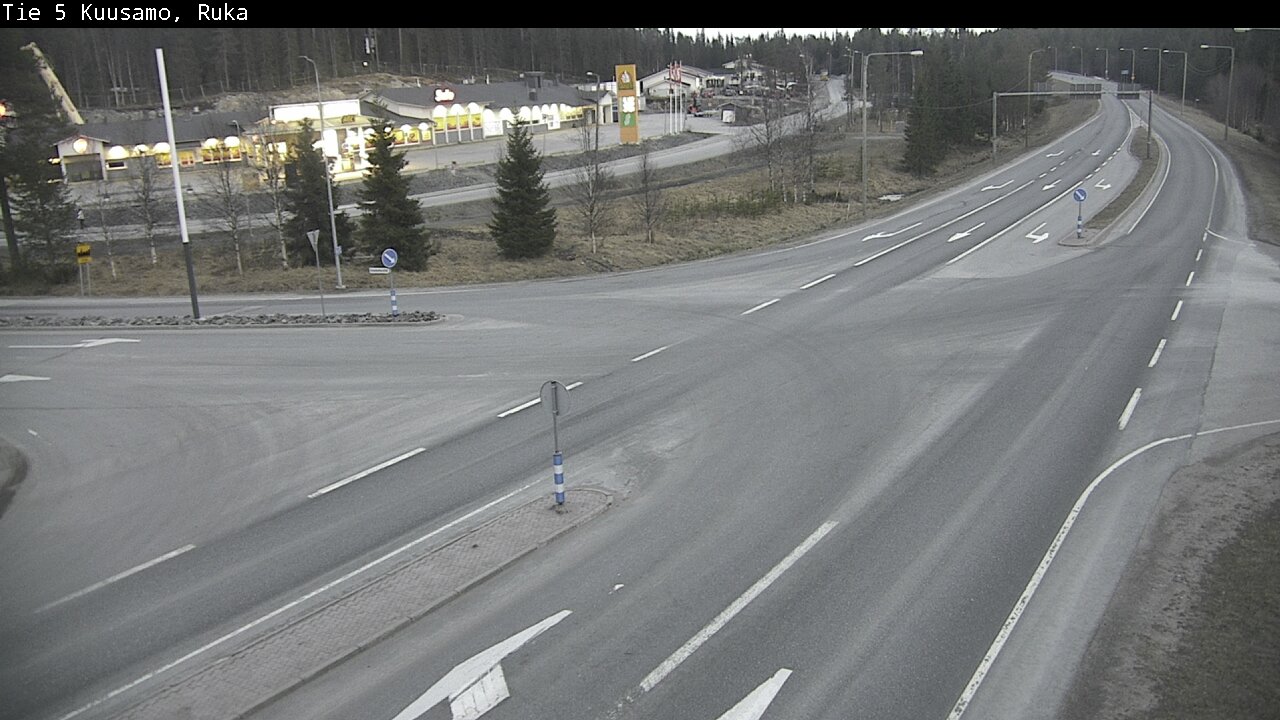 Weather Camera Image Väg 5 Kuusamo, Ruka, Kuusamo, Pohjois-Pohjanmaa