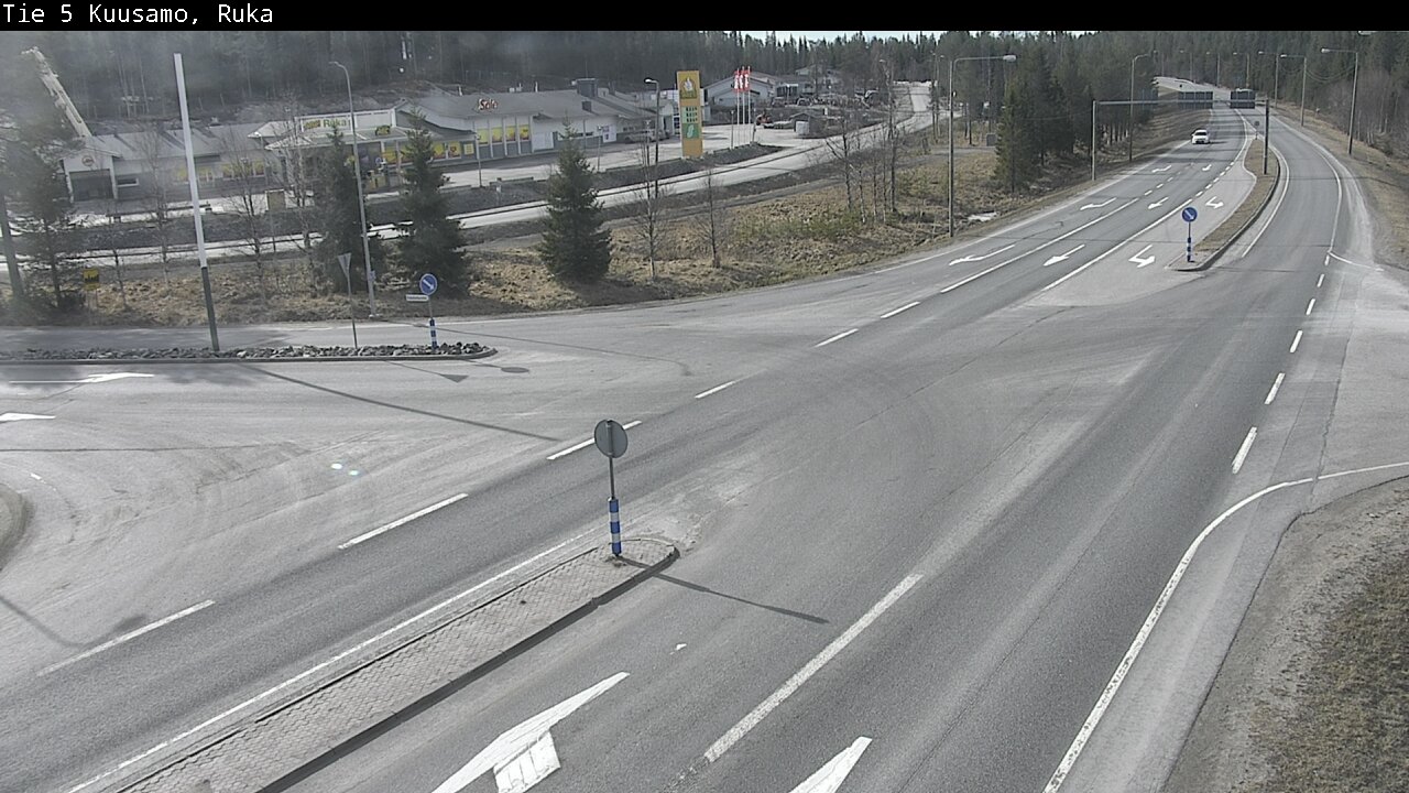 Weather Camera Image Väg 5 Kuusamo, Ruka, Kuusamo, Pohjois-Pohjanmaa