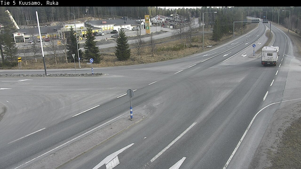 Weather Camera Image Väg 5 Kuusamo, Ruka, Kuusamo, Pohjois-Pohjanmaa