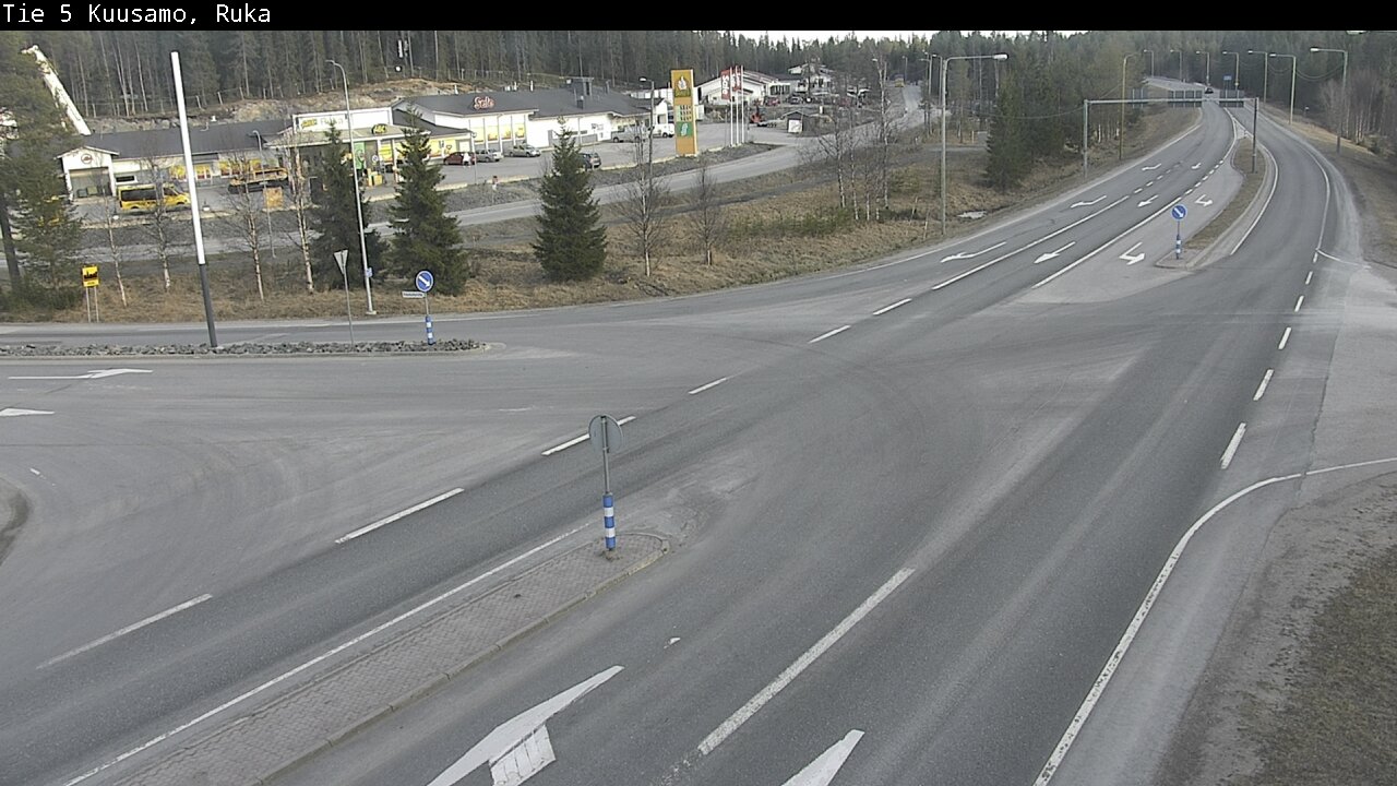 Weather Camera Image Väg 5 Kuusamo, Ruka, Kuusamo, Pohjois-Pohjanmaa