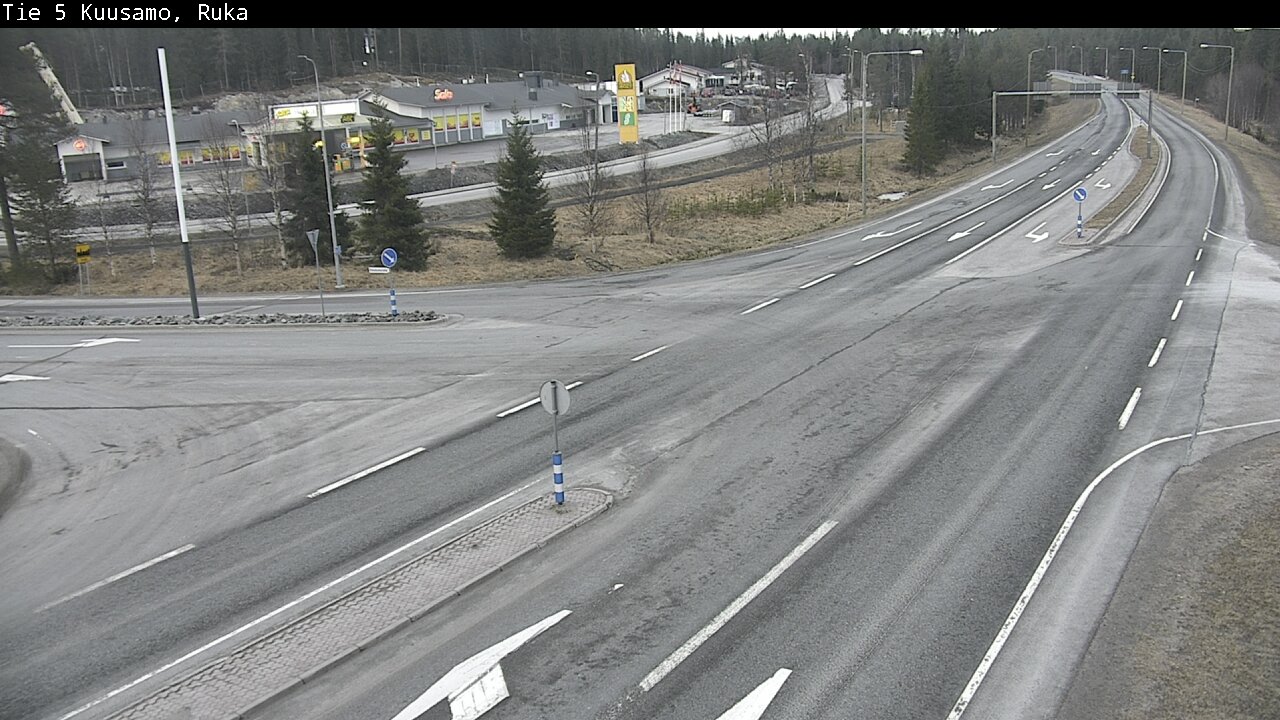 Weather Camera Image Väg 5 Kuusamo, Ruka, Kuusamo, Pohjois-Pohjanmaa