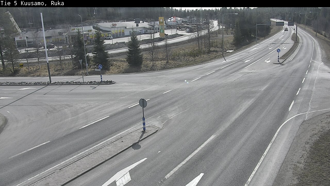 Weather Camera Image Väg 5 Kuusamo, Ruka, Kuusamo, Pohjois-Pohjanmaa