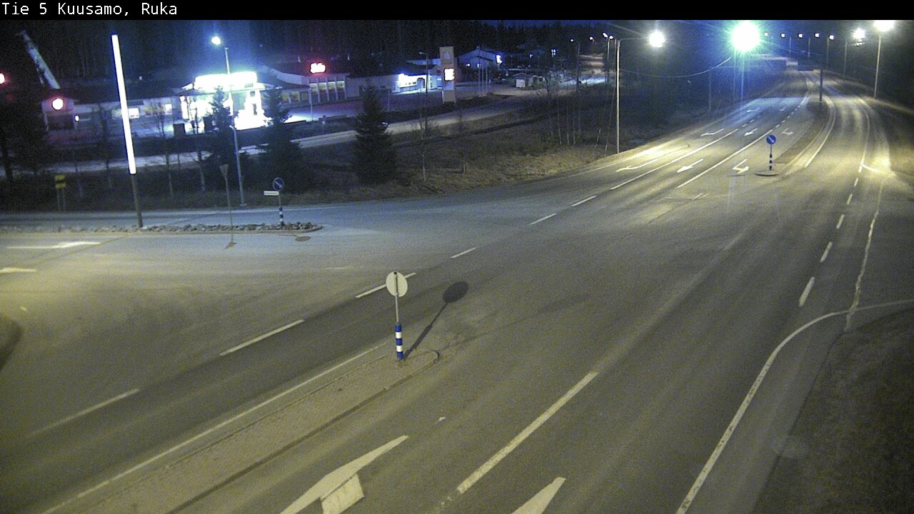 Weather Camera Image Väg 5 Kuusamo, Ruka, Kuusamo, Pohjois-Pohjanmaa