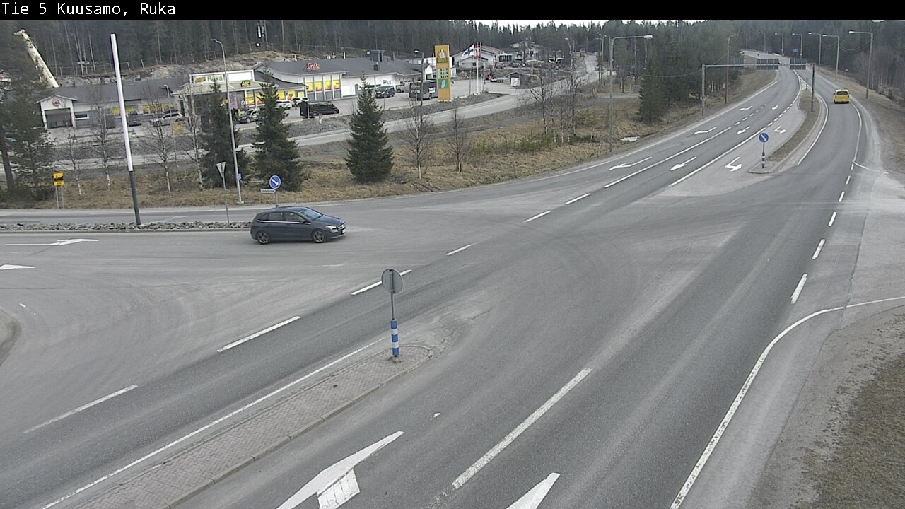 Weather Camera Image Väg 5 Kuusamo, Ruka, Kuusamo, Pohjois-Pohjanmaa