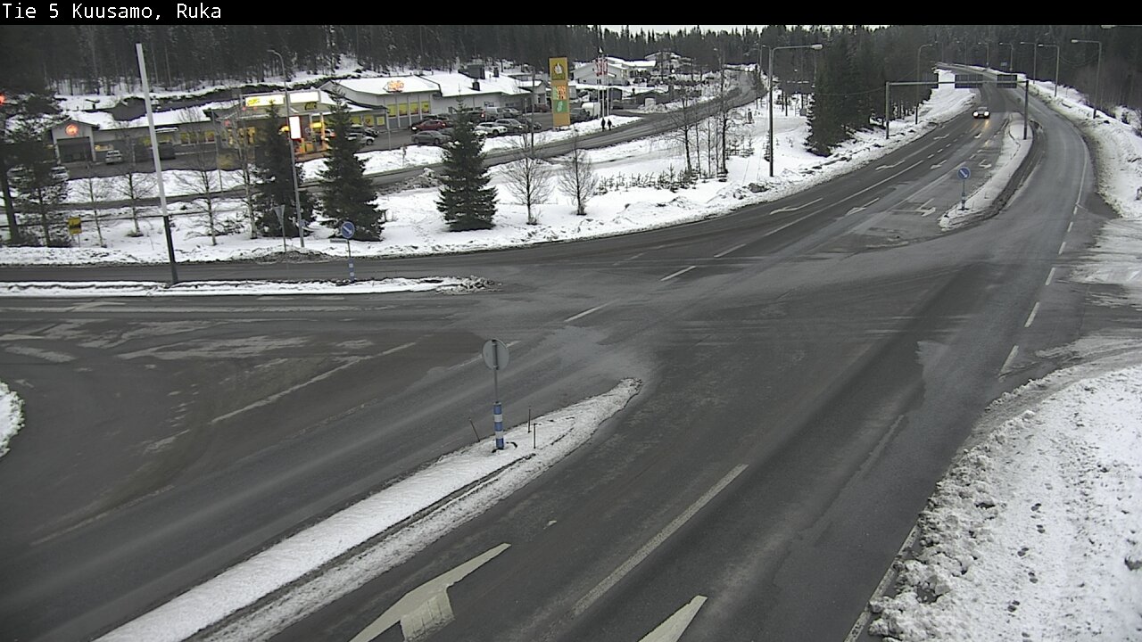 Weather Camera Image Väg 5 Kuusamo, Ruka, Kuusamo, Pohjois-Pohjanmaa