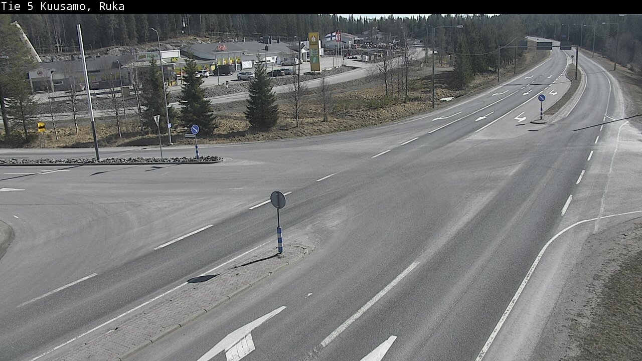 Weather Camera Image Väg 5 Kuusamo, Ruka, Kuusamo, Pohjois-Pohjanmaa