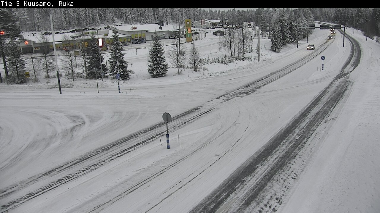 Weather Camera Image Road 5 Kuusamo, Ruka, Kuusamo, Pohjois-Pohjanmaa