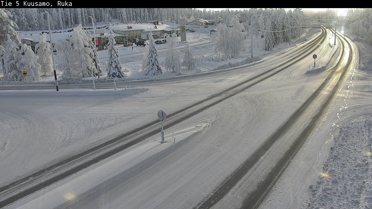 Weather Camera Image Road 5 Kuusamo, Ruka, Kuusamo, Pohjois-Pohjanmaa