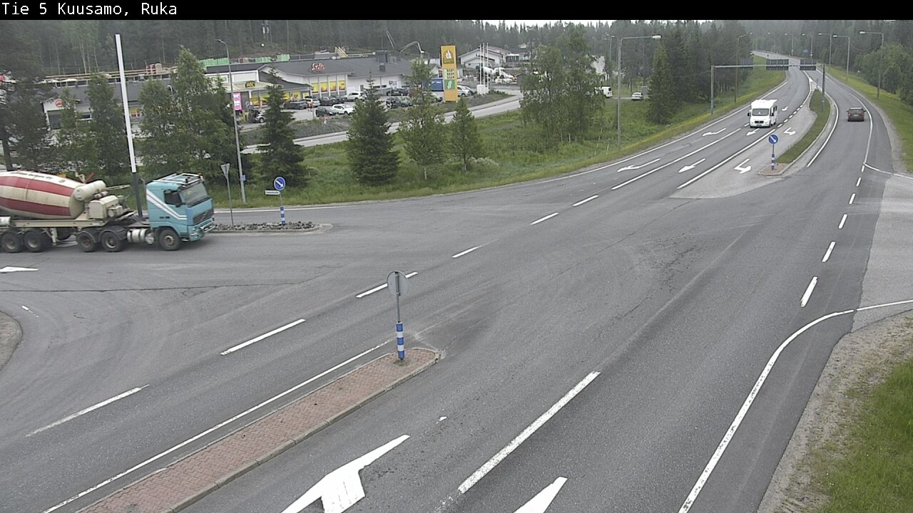 Weather Camera Image Väg 5 Kuusamo, Ruka, Kuusamo, Pohjois-Pohjanmaa