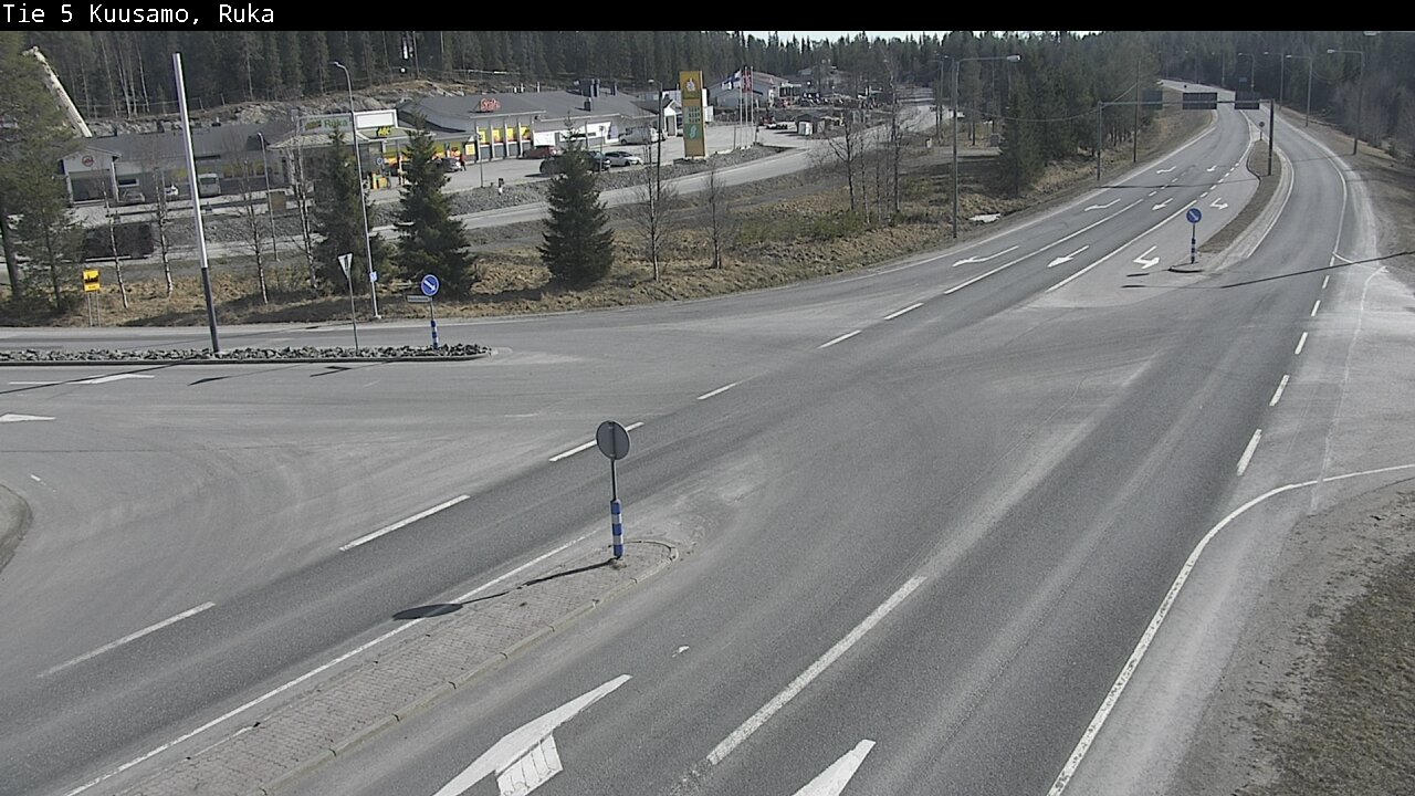 Weather Camera Image Väg 5 Kuusamo, Ruka, Kuusamo, Pohjois-Pohjanmaa