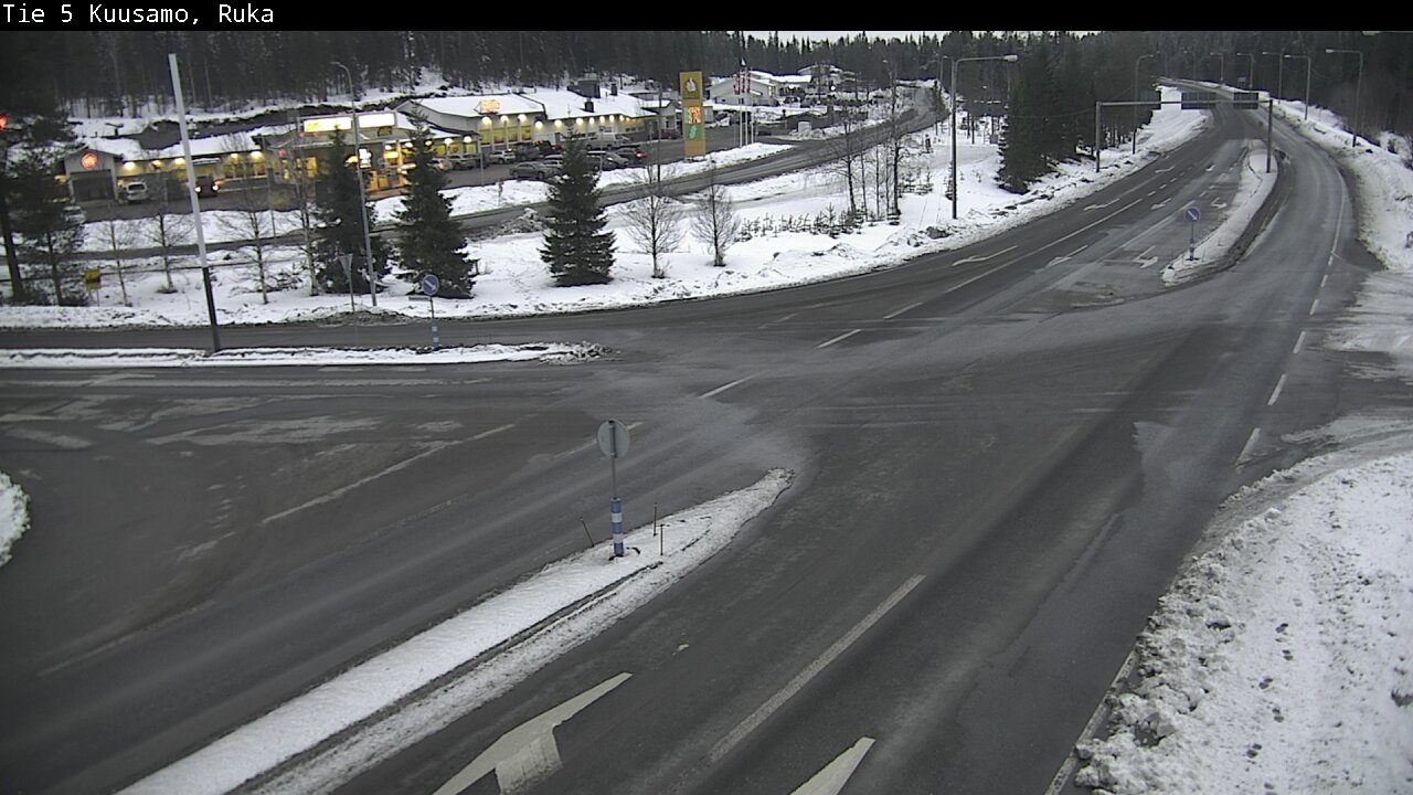Weather Camera Image Väg 5 Kuusamo, Ruka, Kuusamo, Pohjois-Pohjanmaa