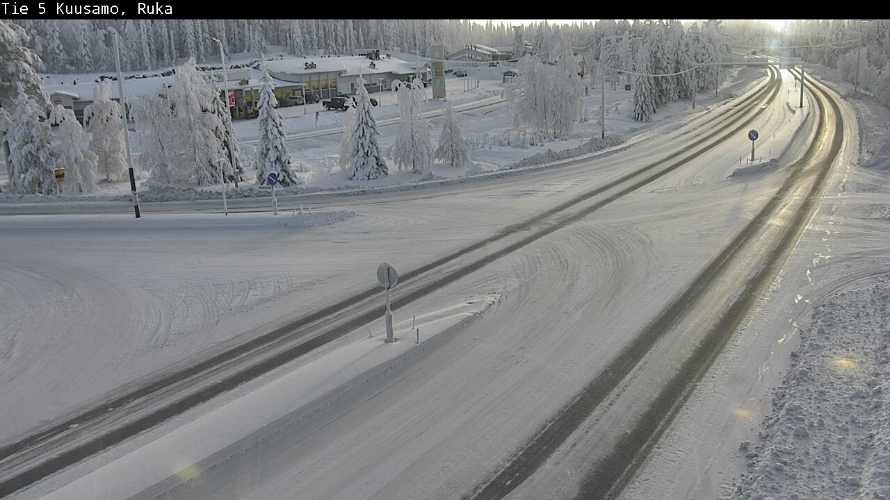 Weather Camera Image Road 5 Kuusamo, Ruka, Kuusamo, Pohjois-Pohjanmaa