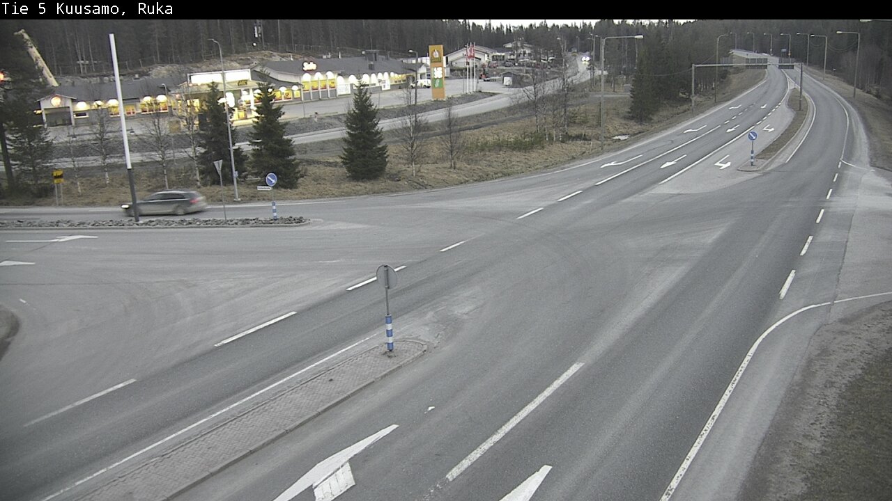 Weather Camera Image Väg 5 Kuusamo, Ruka, Kuusamo, Pohjois-Pohjanmaa