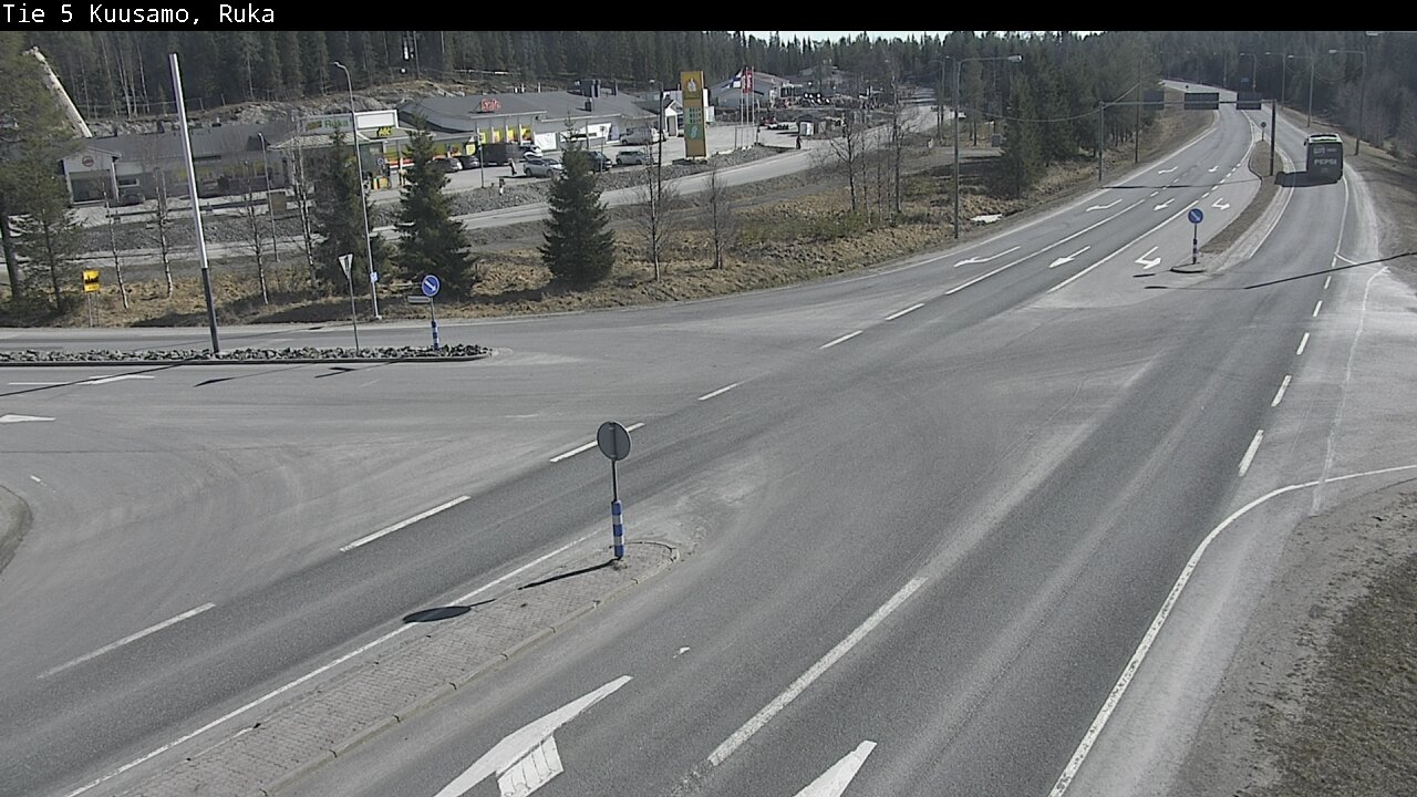 Weather Camera Image Väg 5 Kuusamo, Ruka, Kuusamo, Pohjois-Pohjanmaa
