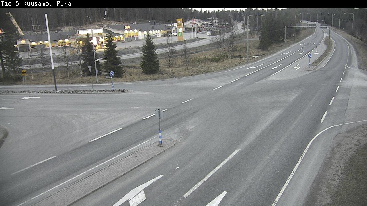Weather Camera Image Väg 5 Kuusamo, Ruka, Kuusamo, Pohjois-Pohjanmaa