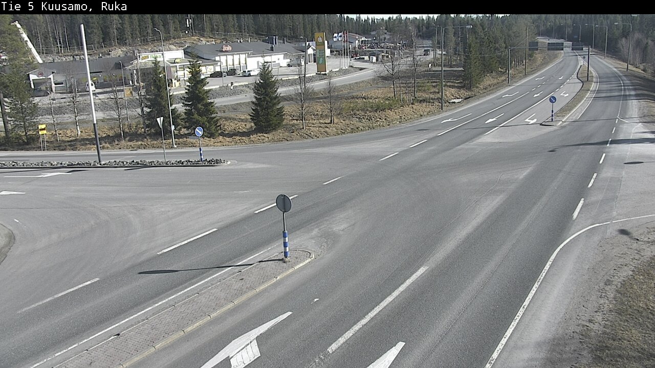 Weather Camera Image Väg 5 Kuusamo, Ruka, Kuusamo, Pohjois-Pohjanmaa