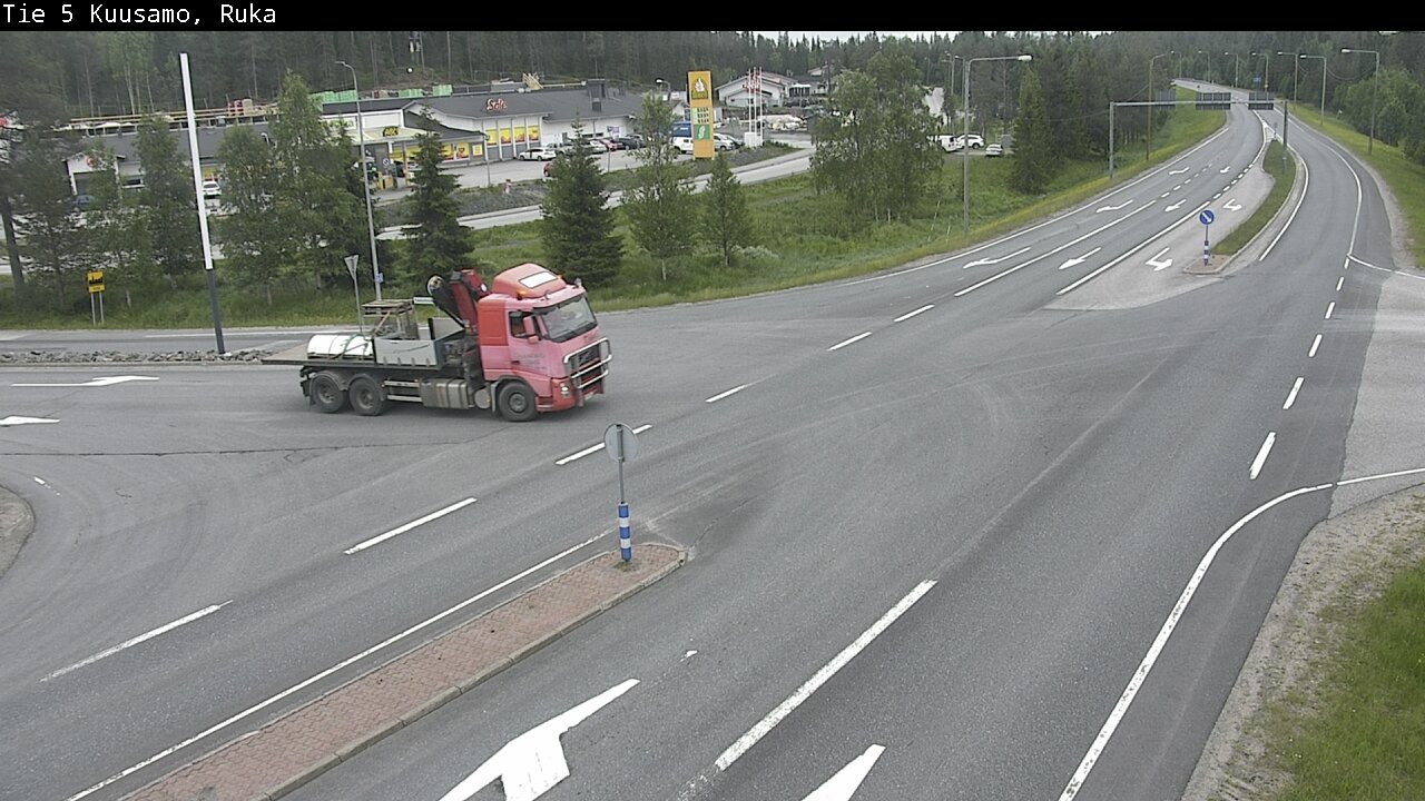 Weather Camera Image Väg 5 Kuusamo, Ruka, Kuusamo, Pohjois-Pohjanmaa
