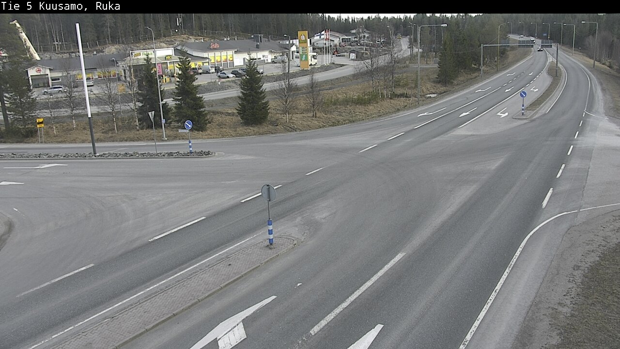 Weather Camera Image Väg 5 Kuusamo, Ruka, Kuusamo, Pohjois-Pohjanmaa
