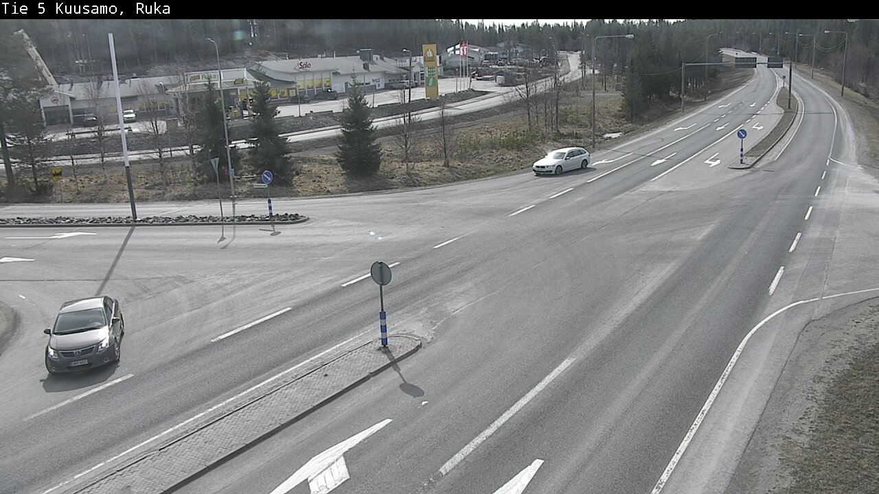 Weather Camera Image Väg 5 Kuusamo, Ruka, Kuusamo, Pohjois-Pohjanmaa