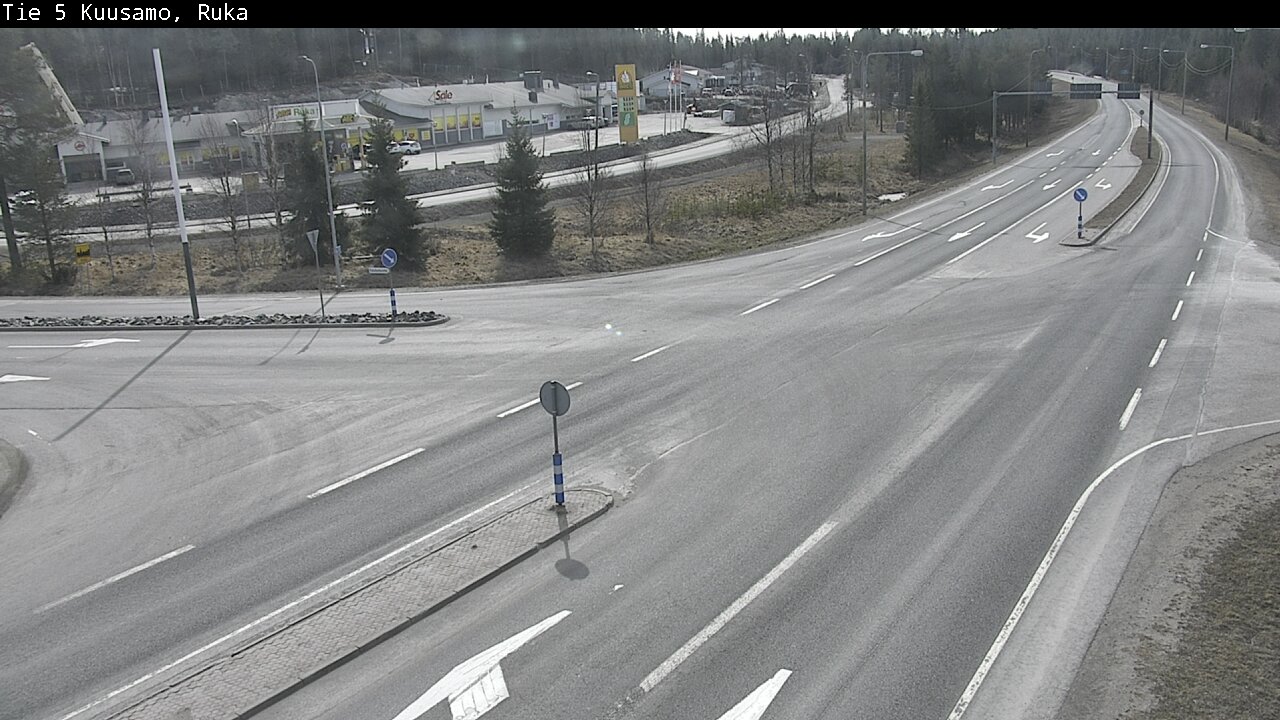Weather Camera Image Väg 5 Kuusamo, Ruka, Kuusamo, Pohjois-Pohjanmaa
