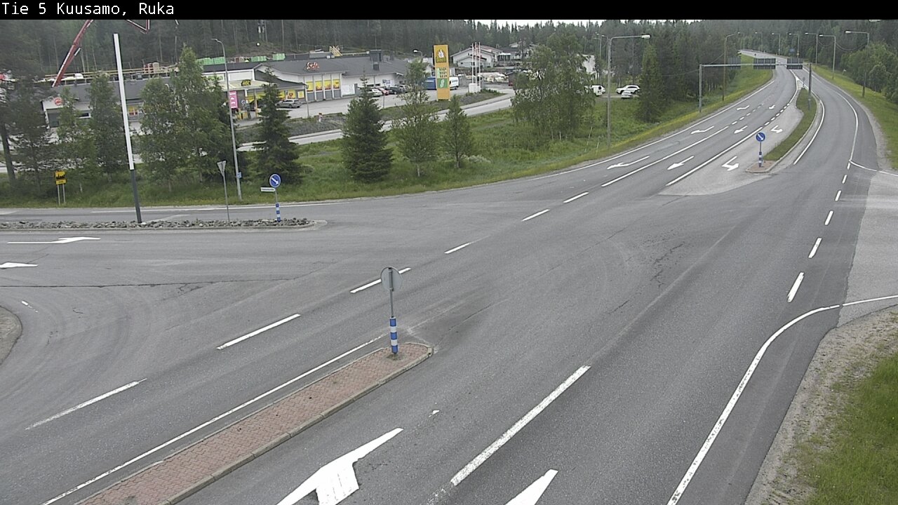 Weather Camera Image Väg 5 Kuusamo, Ruka, Kuusamo, Pohjois-Pohjanmaa
