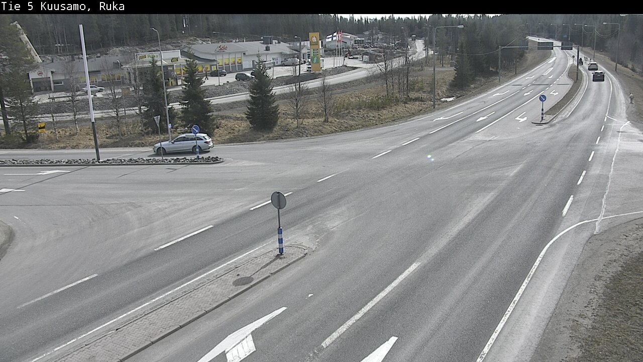 Weather Camera Image Väg 5 Kuusamo, Ruka, Kuusamo, Pohjois-Pohjanmaa