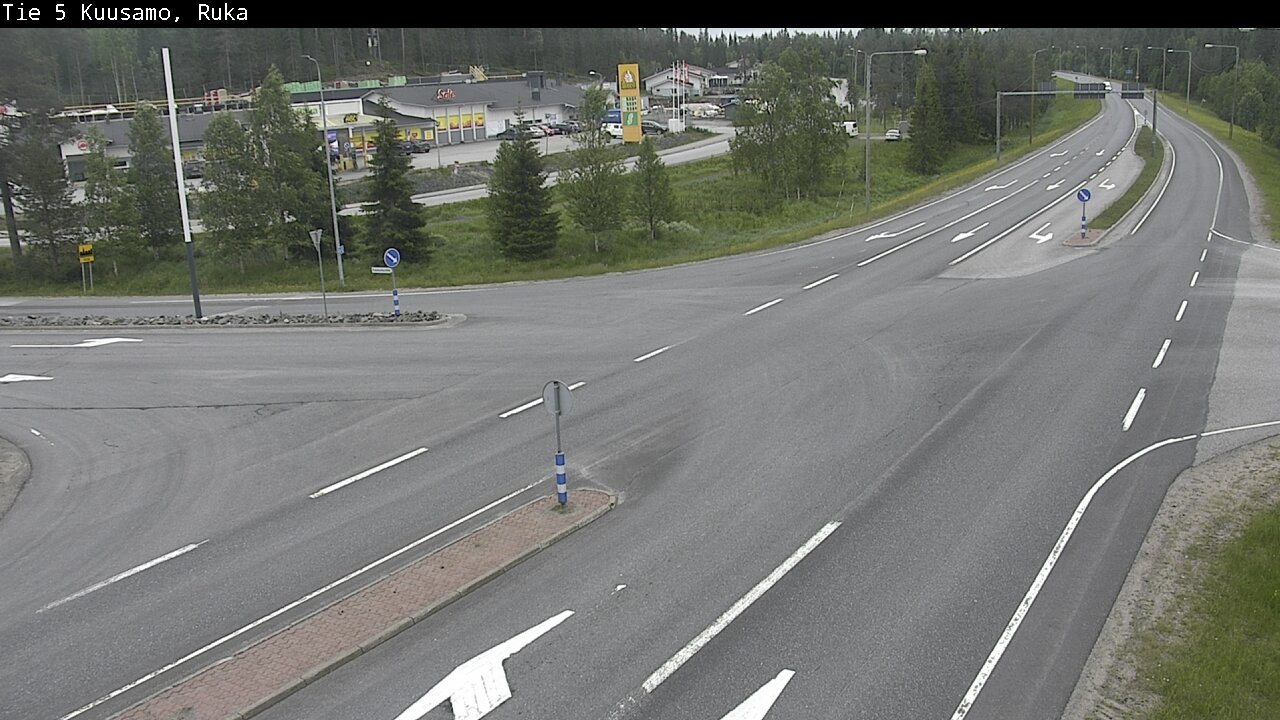 Weather Camera Image Väg 5 Kuusamo, Ruka, Kuusamo, Pohjois-Pohjanmaa