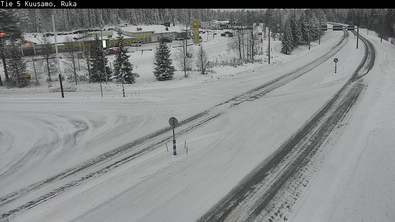 Weather Camera Image Road 5 Kuusamo, Ruka, Kuusamo, Pohjois-Pohjanmaa