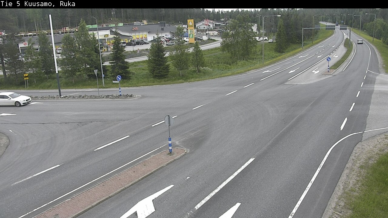 Weather Camera Image Väg 5 Kuusamo, Ruka, Kuusamo, Pohjois-Pohjanmaa