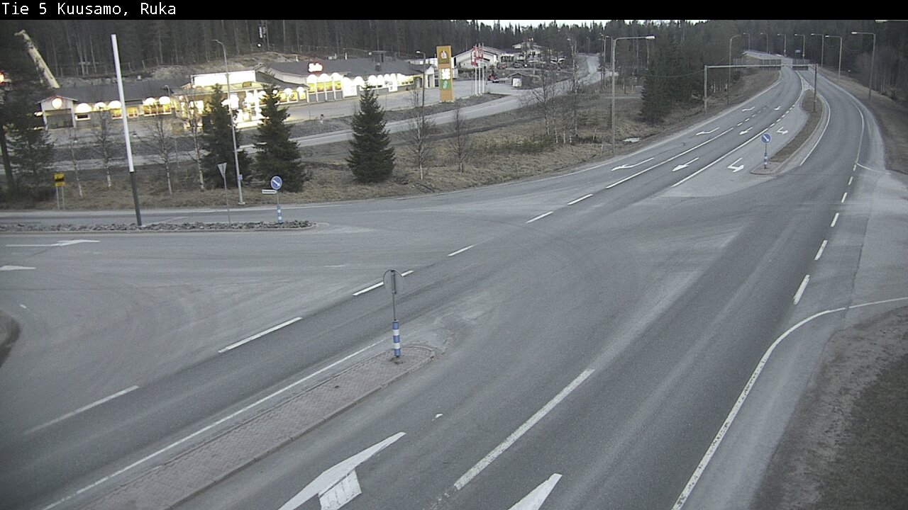 Weather Camera Image Väg 5 Kuusamo, Ruka, Kuusamo, Pohjois-Pohjanmaa