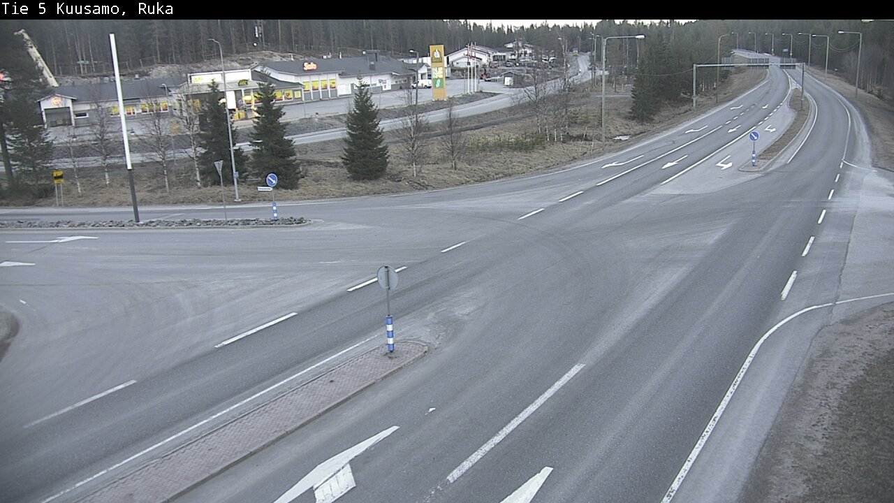 Weather Camera Image Väg 5 Kuusamo, Ruka, Kuusamo, Pohjois-Pohjanmaa