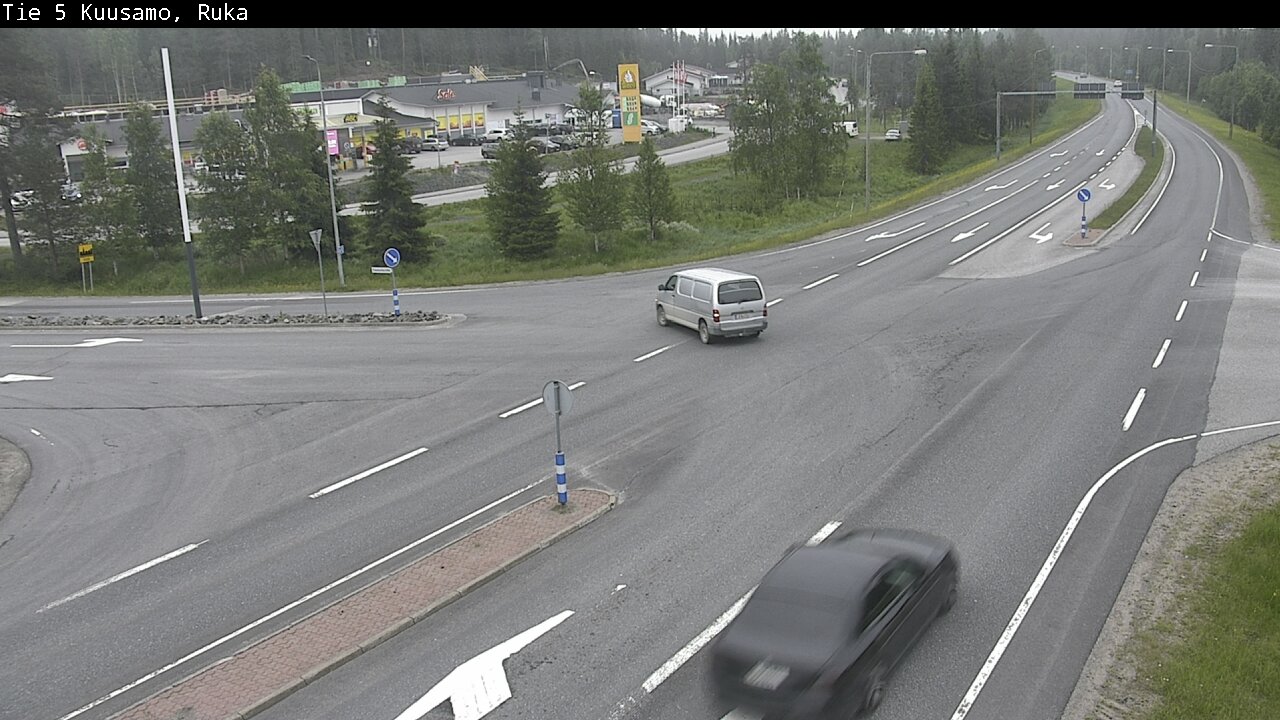 Weather Camera Image Väg 5 Kuusamo, Ruka, Kuusamo, Pohjois-Pohjanmaa