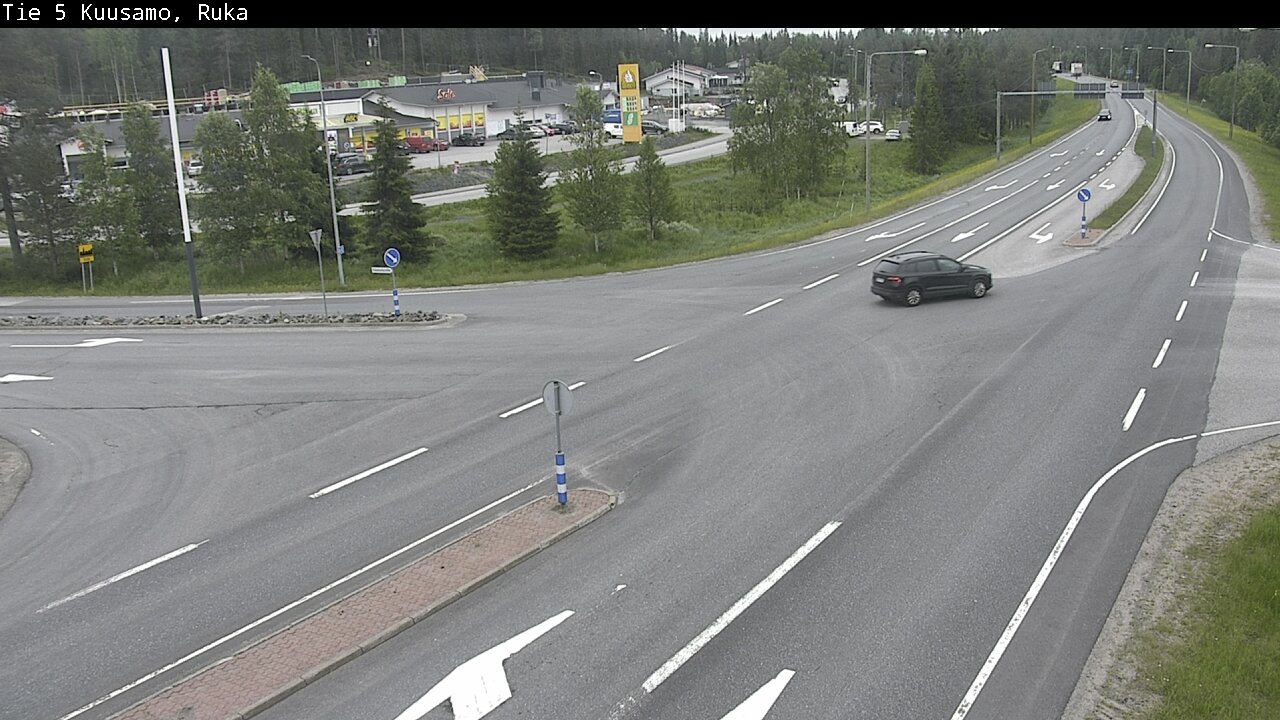 Weather Camera Image Väg 5 Kuusamo, Ruka, Kuusamo, Pohjois-Pohjanmaa