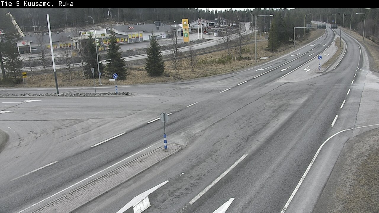 Weather Camera Image Väg 5 Kuusamo, Ruka, Kuusamo, Pohjois-Pohjanmaa